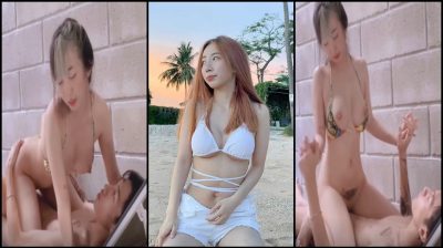 Onlyfan highsstn น้องฮายชุดบิกินี่เย็ดกันที่เก้าอี่ริมสระพูลวิลล่า ขึ้นขย่มสุดฟินบนควยแฟนหนุ่มกระแทกทีถึงมดลูก