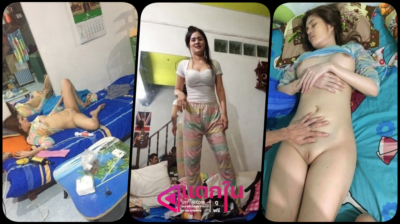 คลิปหลุดทางบ้านแฟนหนุ่มสายหื่นชอบลักหลับแอบถ่ายคลิปเมียตอนนอนหลังแอพเอานิ้วแหย่หีเมียติ้วจนหีแฉะถ่ายคลิปส่งให้เพื่อนดู