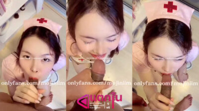 คริปหลุดโอลี่แฟน mojiniim น้องนุ่มนิ่มในชุดพยาบาลคอสเพลย์จับแฟนโม๊คควยให้อย่างเสียว จับโม๊คให้รัวๆจนน้ำแตกพุ่งเลอะเต็มหน้าเลย