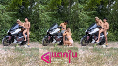 คลิปหลุดไทย เย็ดกันแบบเสียวๆริมทุ่งพร้อมโปรโมทรถไปด้วยจับโม๊คควยให้รัวๆ ก่อนจับกระเด้าหีเย็ดคาบนรถแบบไม่ยั้งร้องครางลั่น